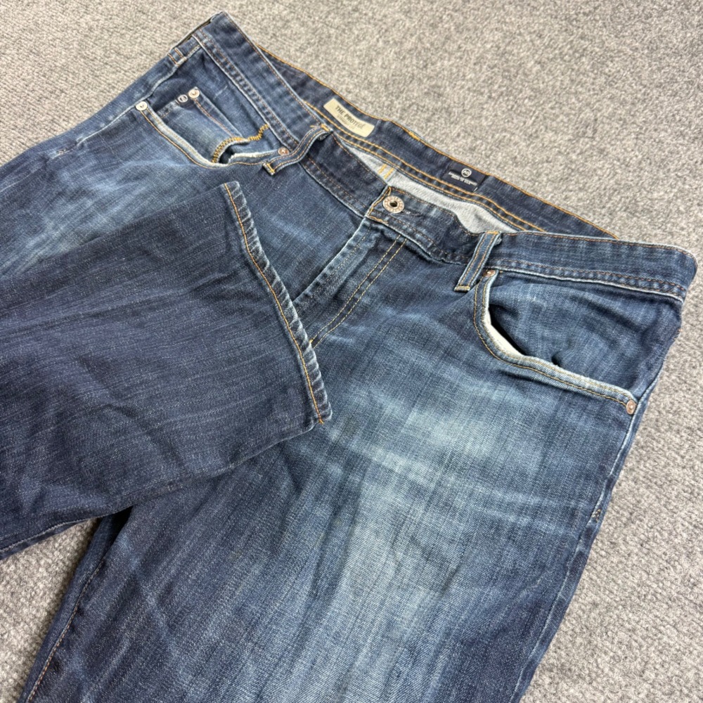 AG Adriano Goldschmied The Protege 38x32 Blue Straight Leg Jeans Mens